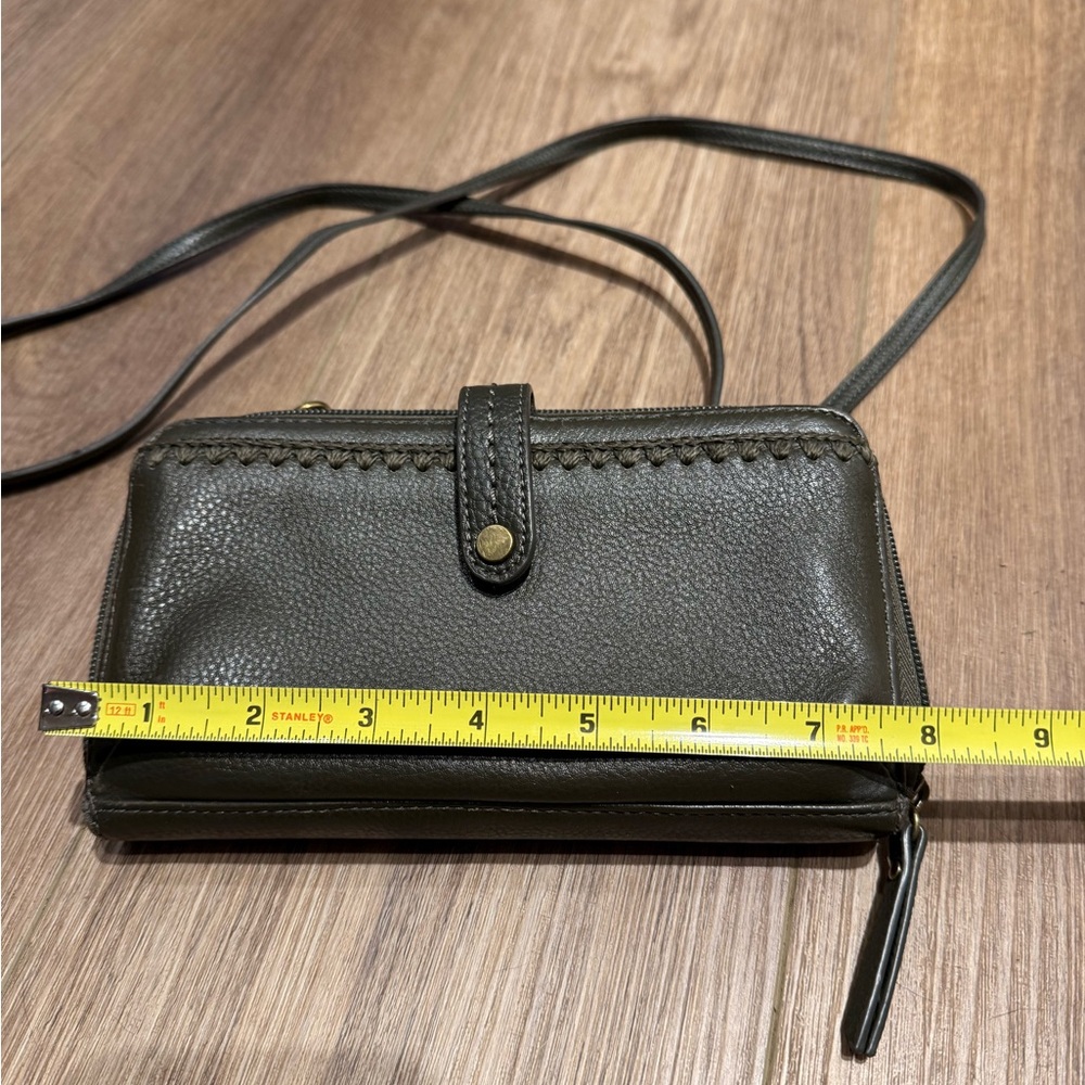 Green Leather Crossbody Bag - Picture 7 of 8